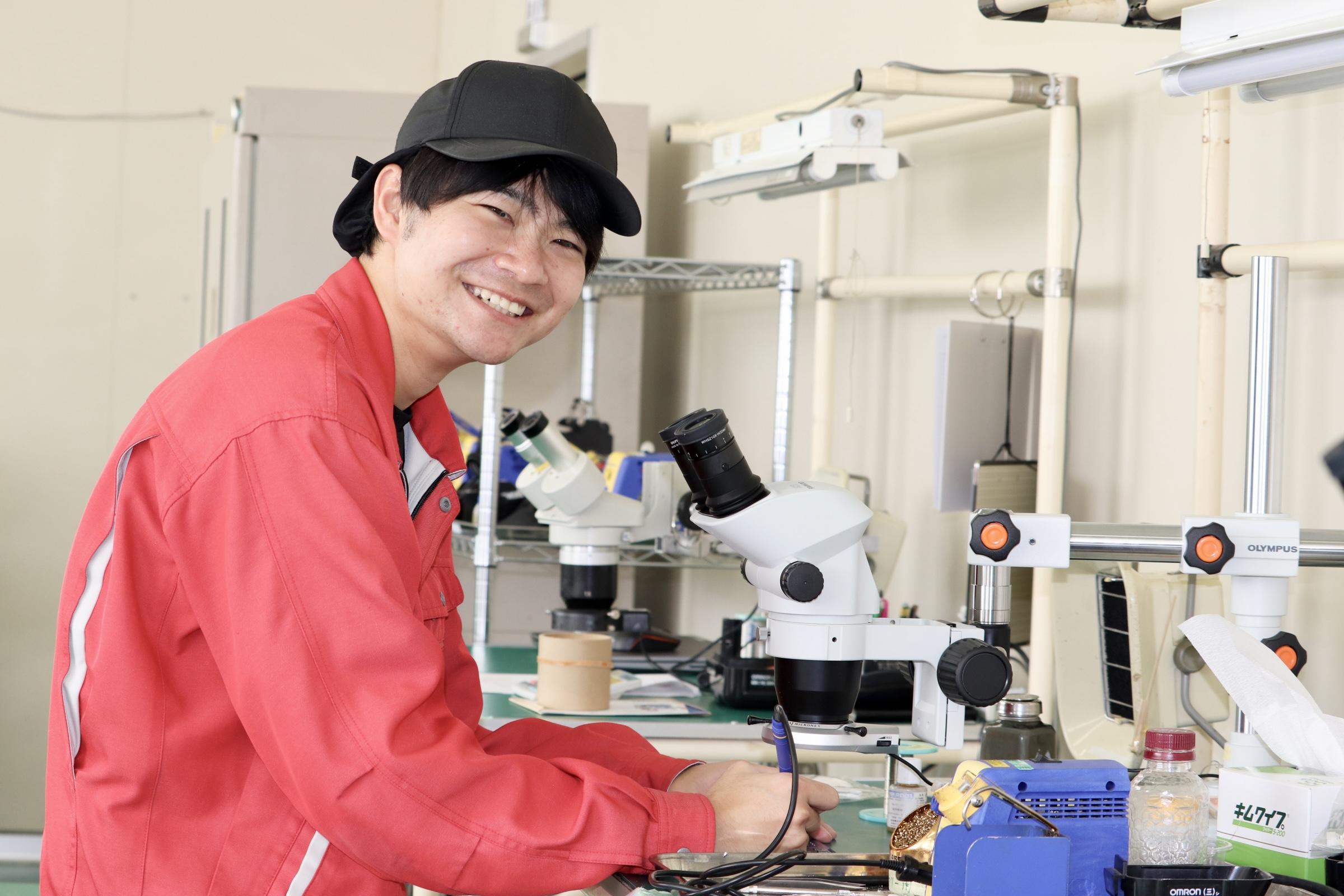 選手仕事時の様子